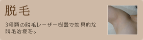 脱毛